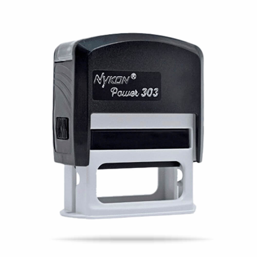Carimbos Automáticos Power Nykon 303 47x18mm Preto