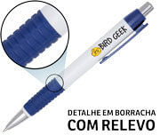 Canetas Impressão Colorida Plásticas Comercial Azul