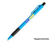 Canetas Impressão Colorida Plásticas Roy Azul Claro