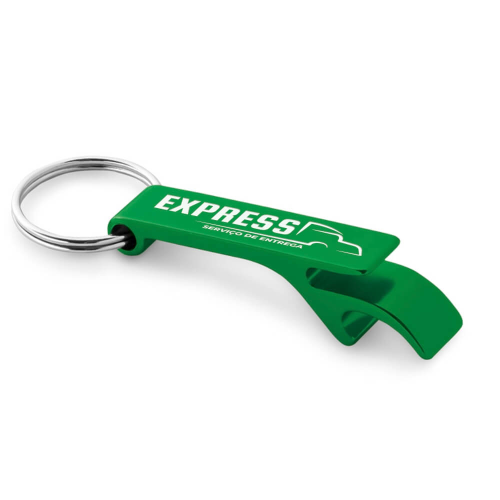 Abridor Gravação A Laser Alumínio Multifunção (Verde)