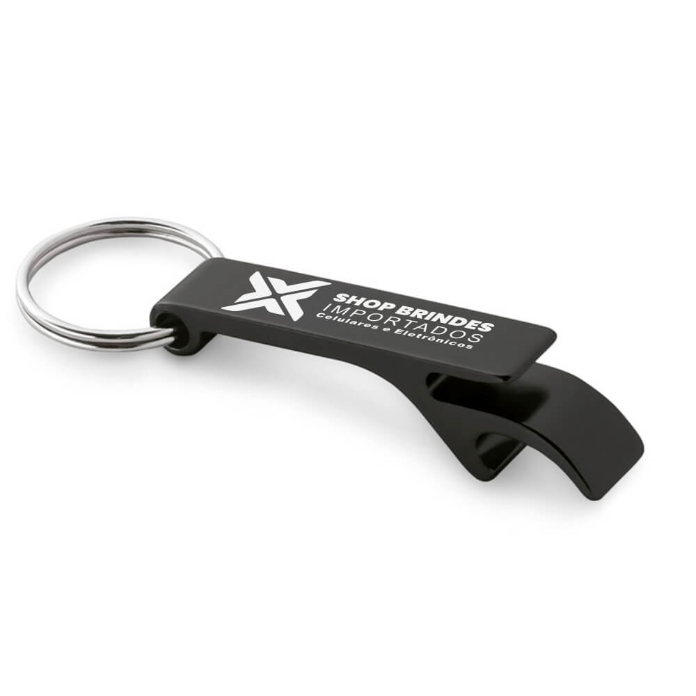 Abridor Gravação A Laser Alumínio Multifunção (Preto)