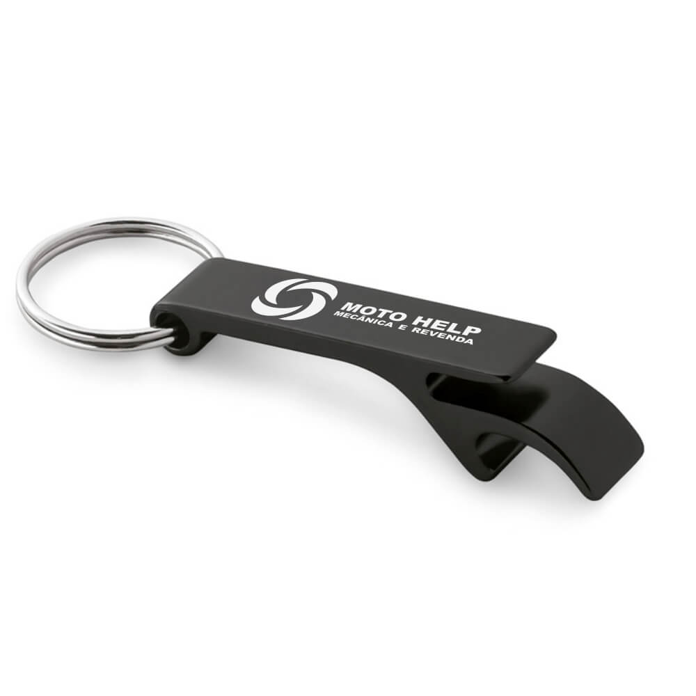 Abridor Gravação A Laser Alumínio Multifunção (Preto)