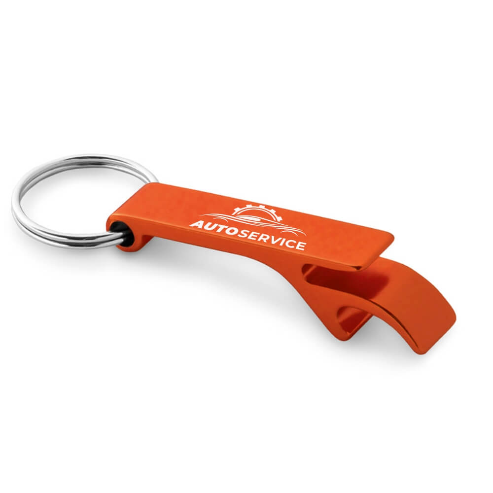 Abridor Gravação A Laser Alumínio Multifunção (Laranja)