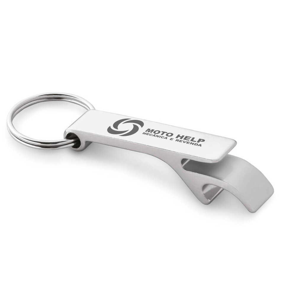 Abridor Gravação A Laser Alumínio Multifunção (Cromado Satinado)