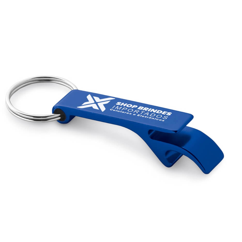 Abridor Gravação A Laser Alumínio Multifunção (Azul)