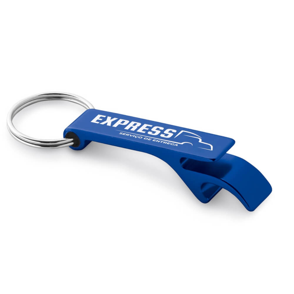 Abridor Gravação A Laser Alumínio Multifunção (Azul)