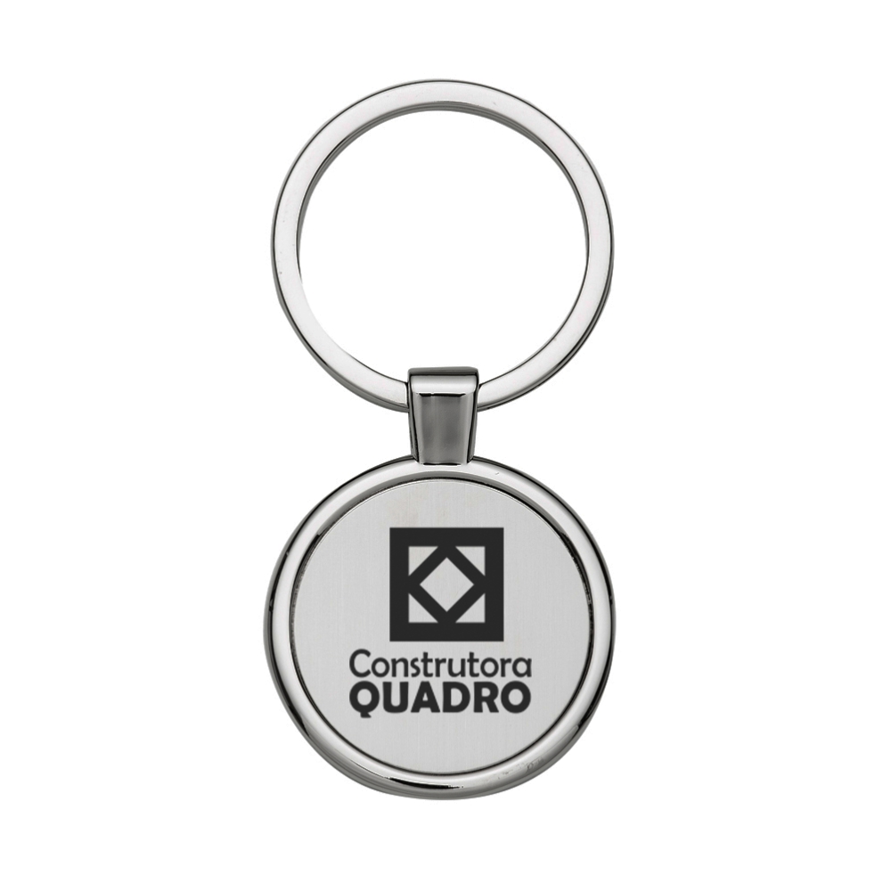 Chaveiro Gravação a Laser Aço Redondo