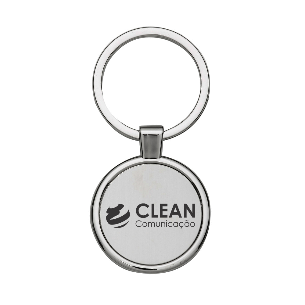 Chaveiro Gravação a Laser Aço Redondo