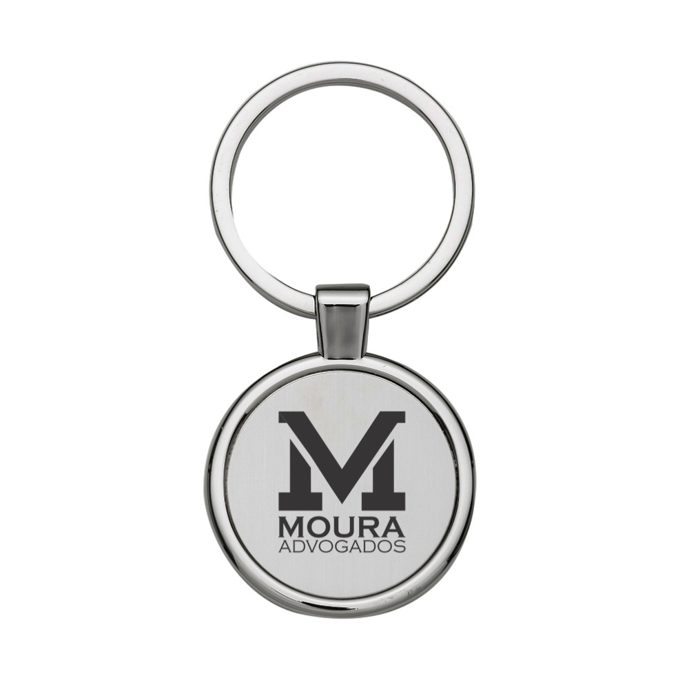 Chaveiro Gravação a Laser Aço Redondo