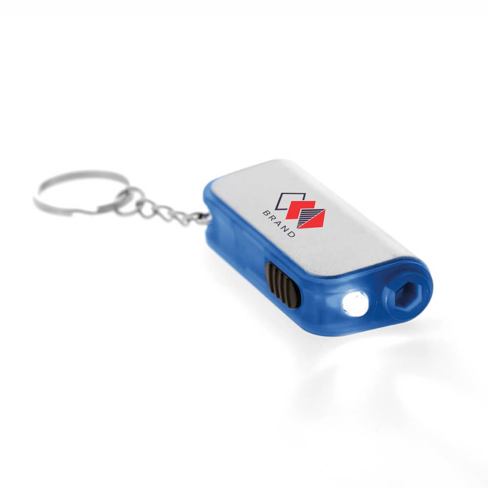 Chaveiro Com Led Gobo Com Ferramenta (Azul)