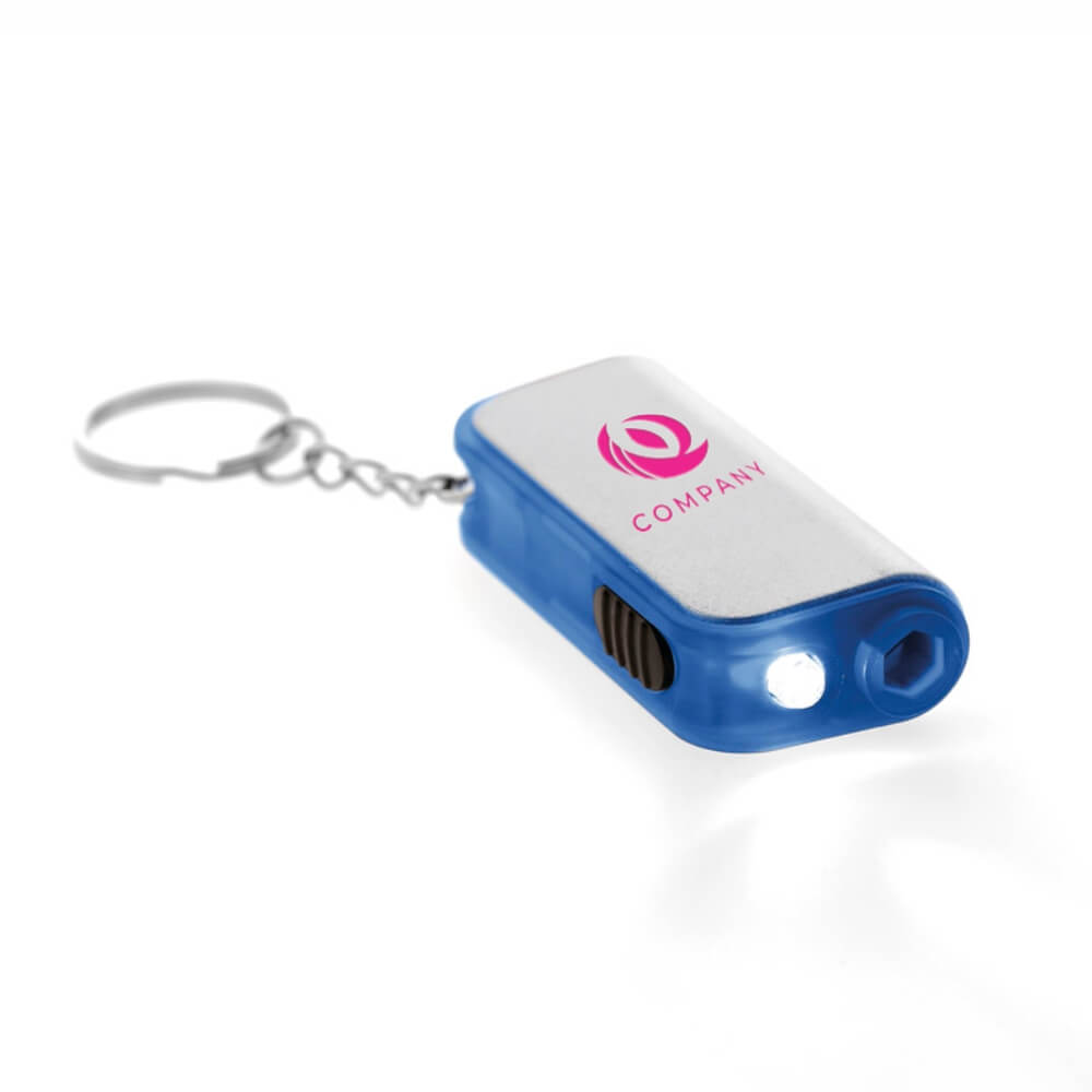 Chaveiro Com Led Gobo Com Ferramenta (Azul)