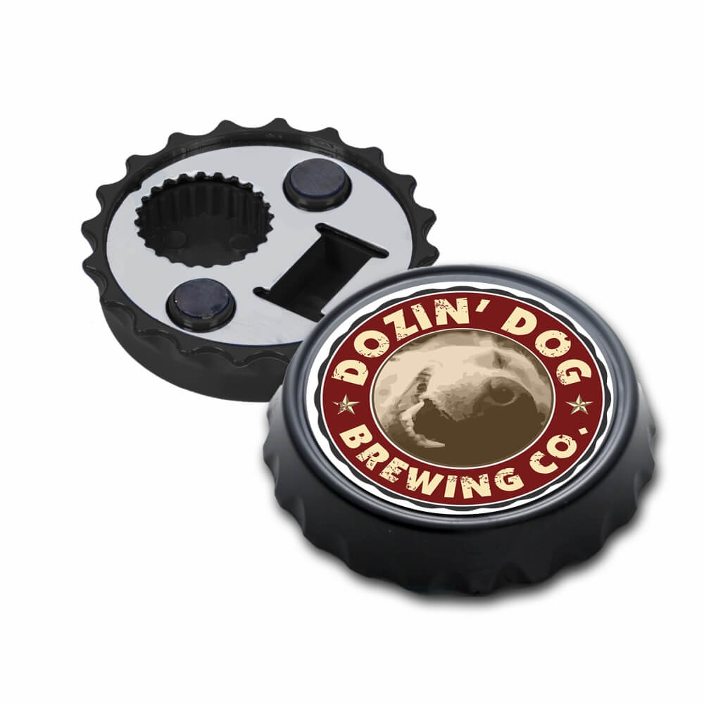 Abridor Com ímã Tampinha (Preto)