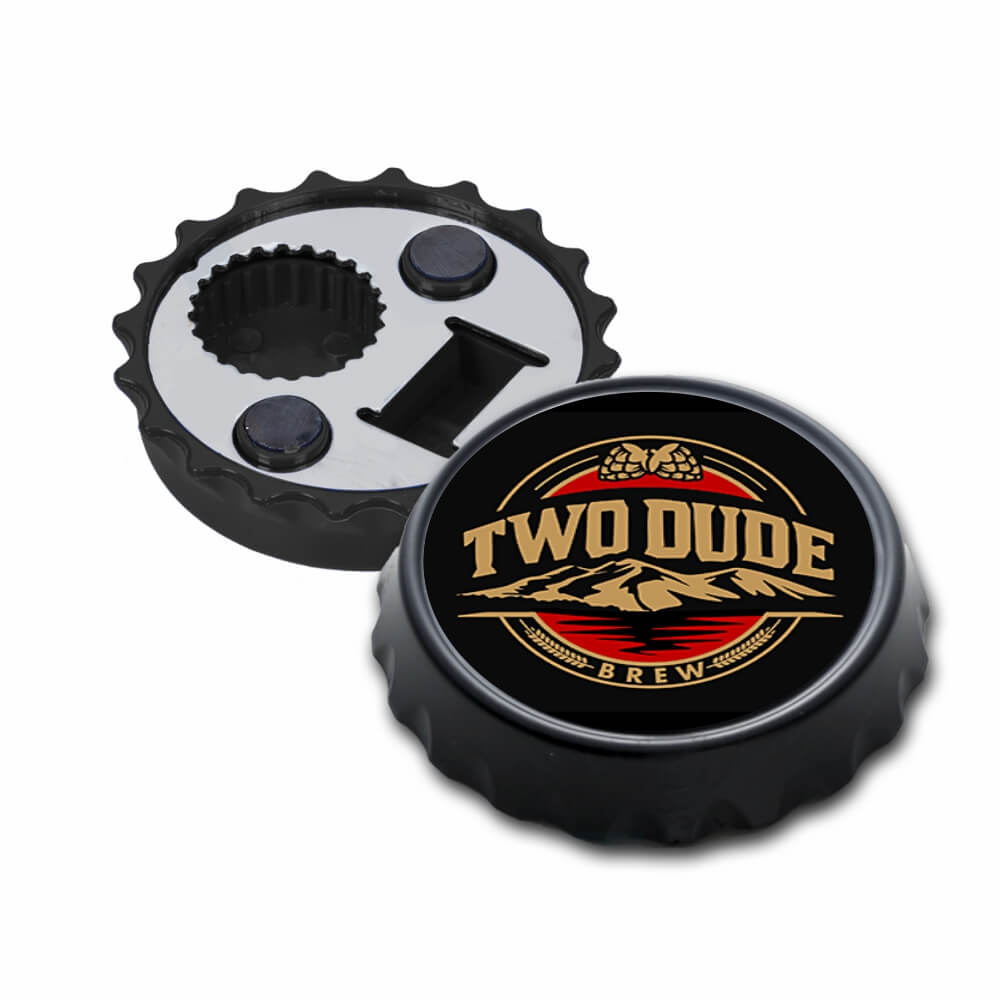 Abridor Com ímã Tampinha (Preto)