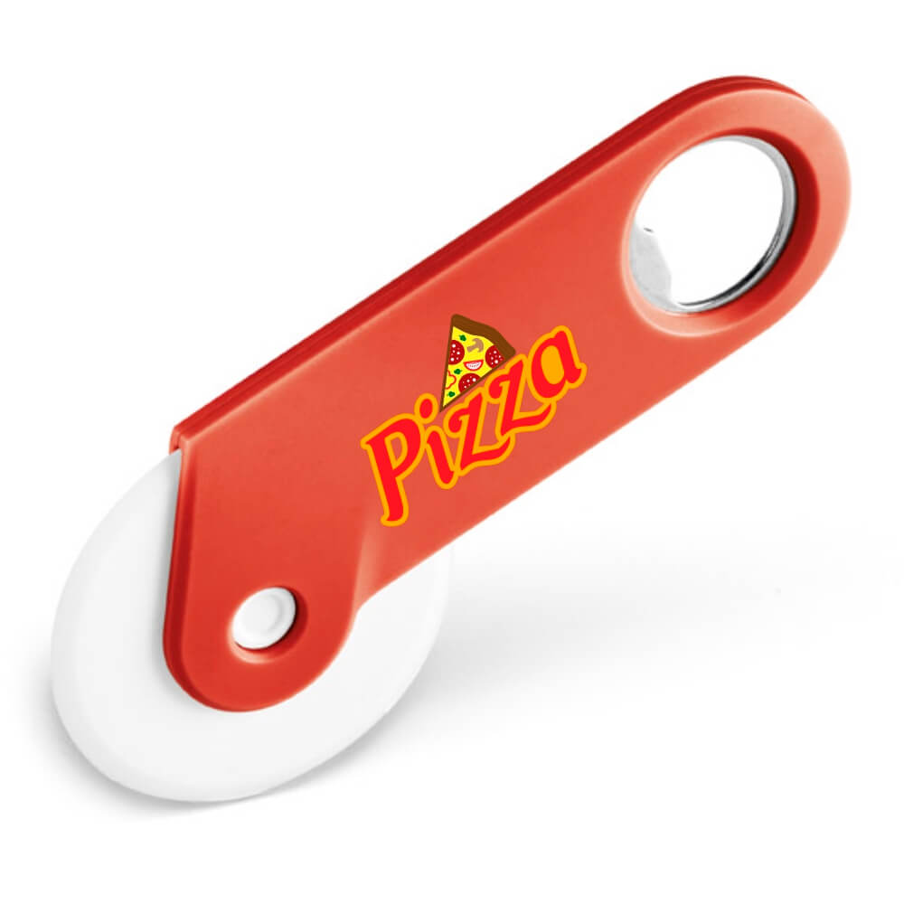 Abridor Cortador De Pizza Tradicional Tokev Vermelho