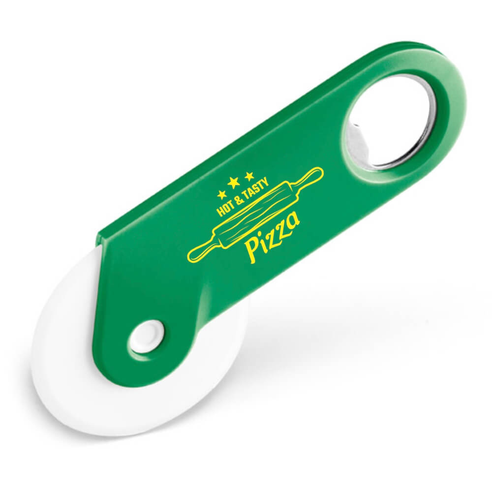 Abridor Cortador De Pizza Tradicional Tokev (Verde)