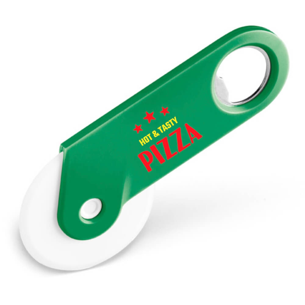 Abridor Cortador De Pizza Tradicional Tokev (Verde)