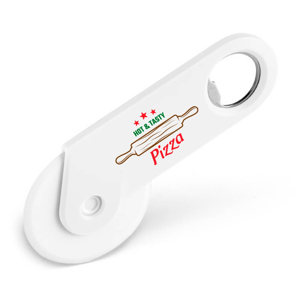 Abridor Cortador De Pizza Tradicional Tokev (Branco)
