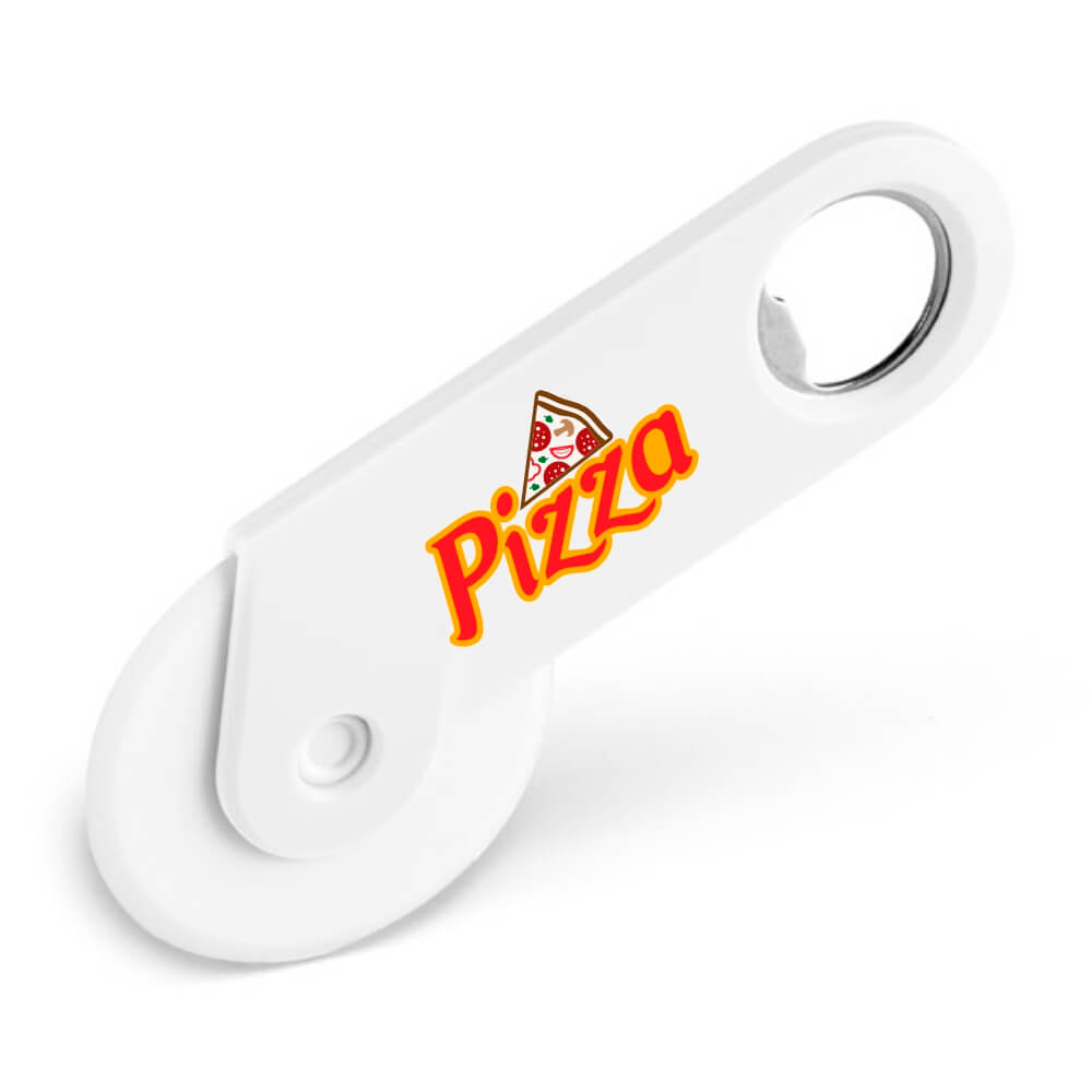 Abridor Cortador De Pizza Tradicional Tokev (Branco)