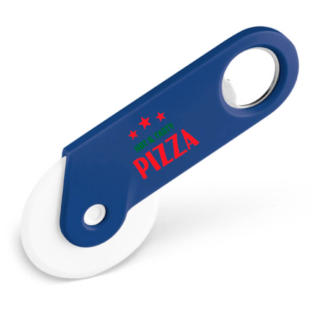 Abridor Cortador De Pizza Tradicional Tokev (Azul)
