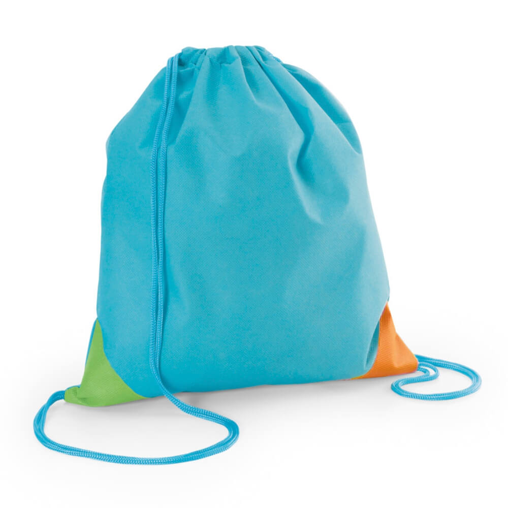Linha De Atacado Sacochila Non Woven Modelo Bissaya 80g Azul