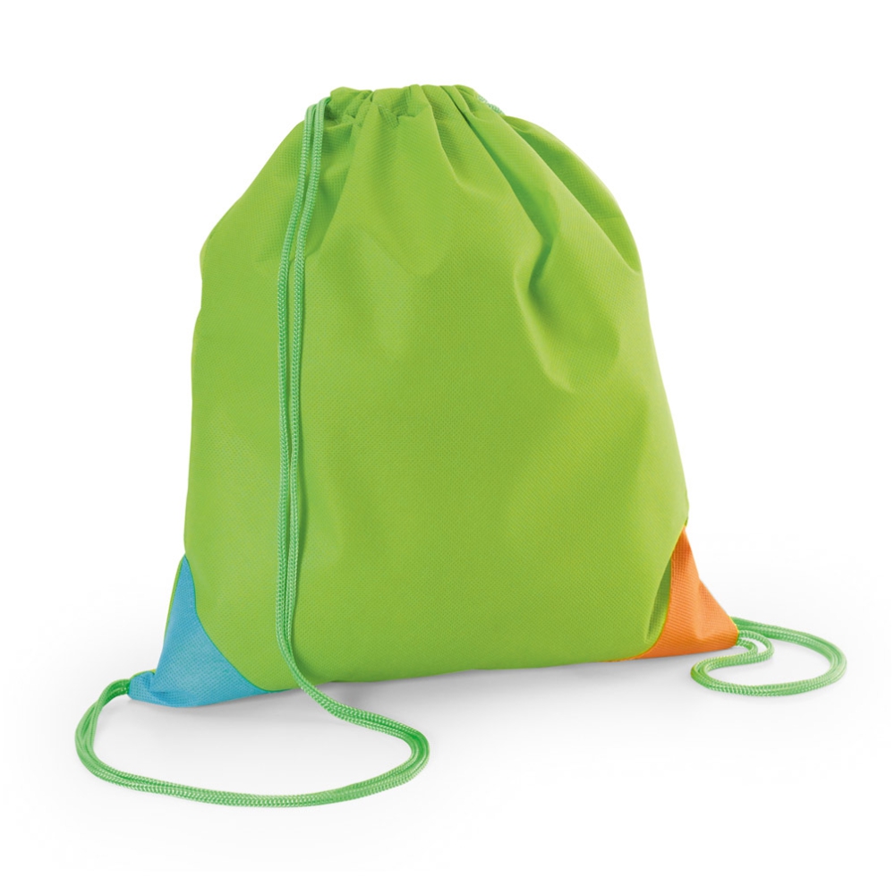 Linha De Atacado Sacochila Non Woven Modelo Bissaya 80g Verde