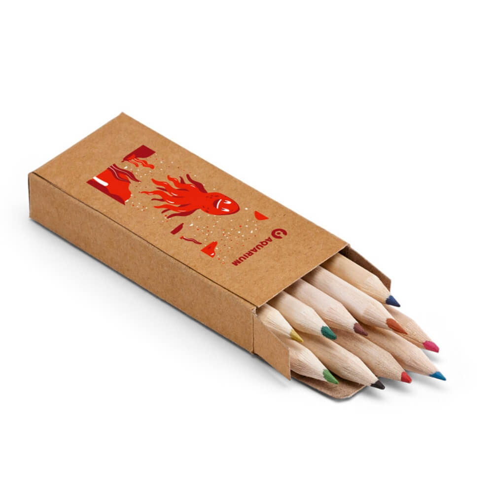 Lápis De Colorir Mini Caixa Com 10un