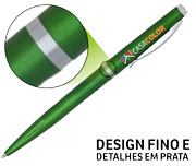 Canetas Impressão Colorida Plásticas Executiva Verde