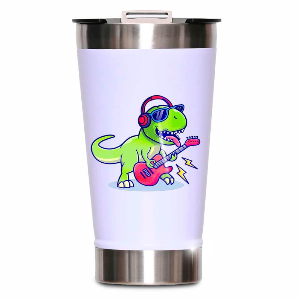 Copo Térmico Modelo Com Abridor E Dtf Uv Branco