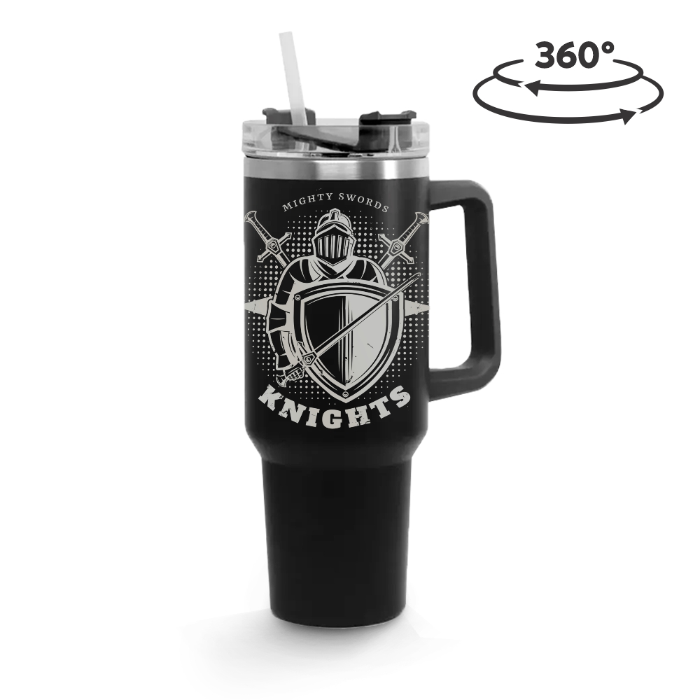 Copos Térmicos Modelo Quench Pro Tampa Acrílica Gravação 360 1200ml Preto