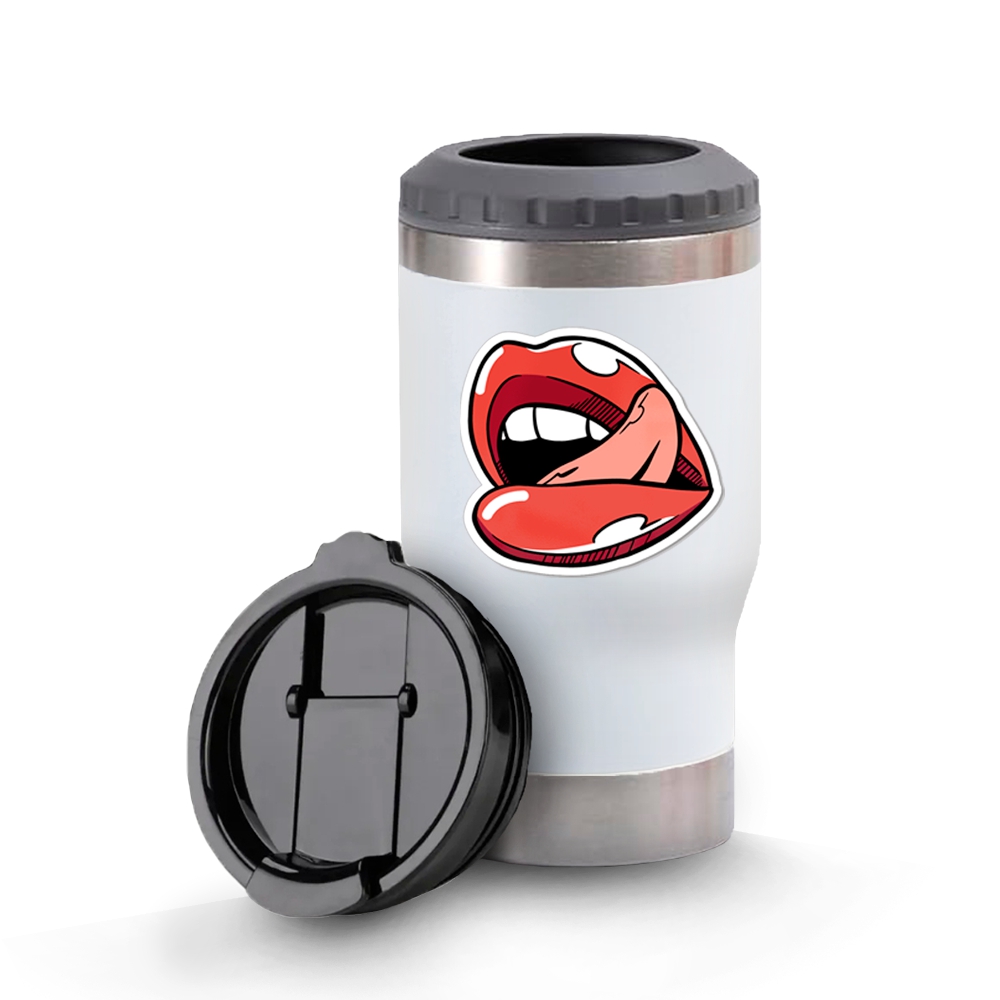 Copos Térmicos Modelo Multifunção 420ml Adesivo Dtf Uv Branco