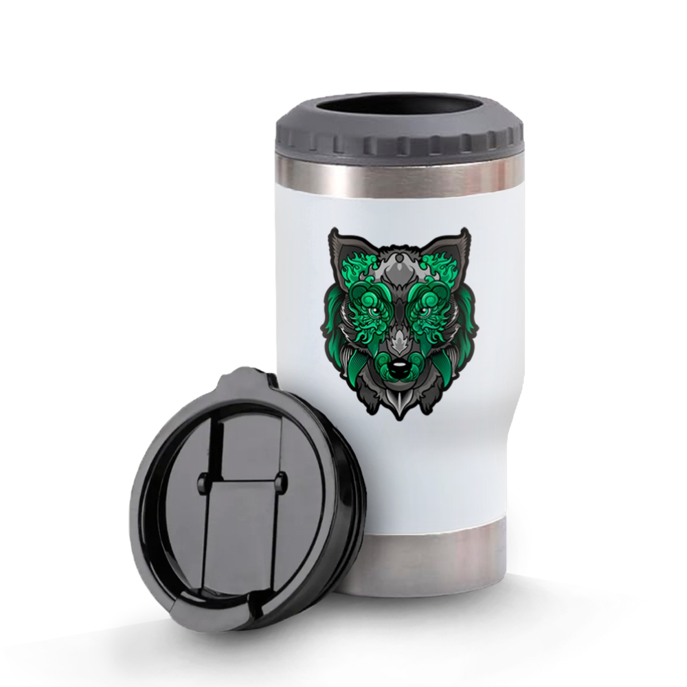 Copos Térmicos Modelo Multifunção 420ml Adesivo Dtf Uv Branco