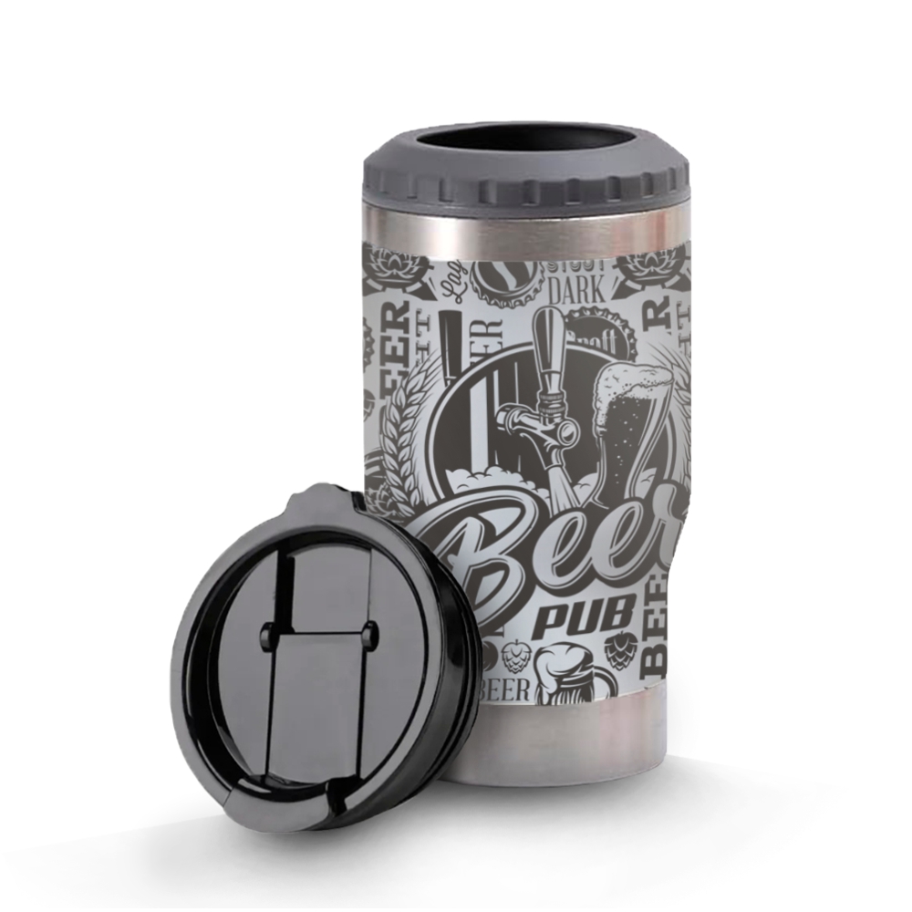 Copos Térmicos Modelo Multifunção 420ml Gravação 360 Branco