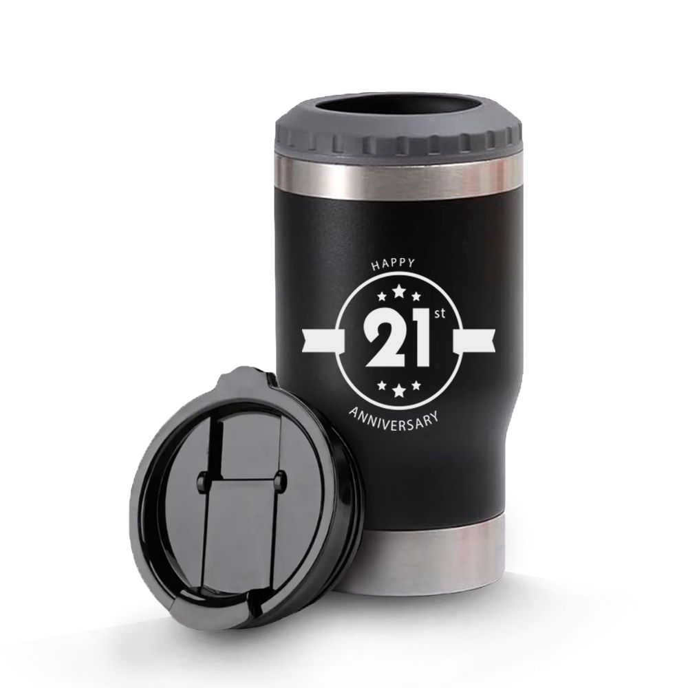 Copos Térmicos Modelo Multifunção 420ml Gravação Frontal Preto