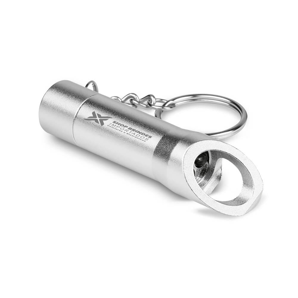 Abridor Gravação A Laser Metal Torchen Com Lanterna (Cromado Satinado)