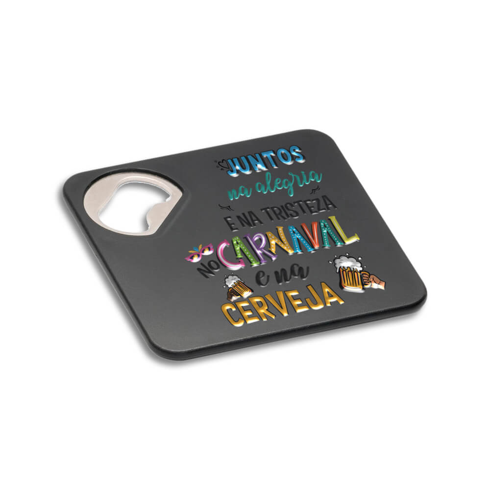 Abridor Com Porta Copo Modelo Funfaye (Preto)