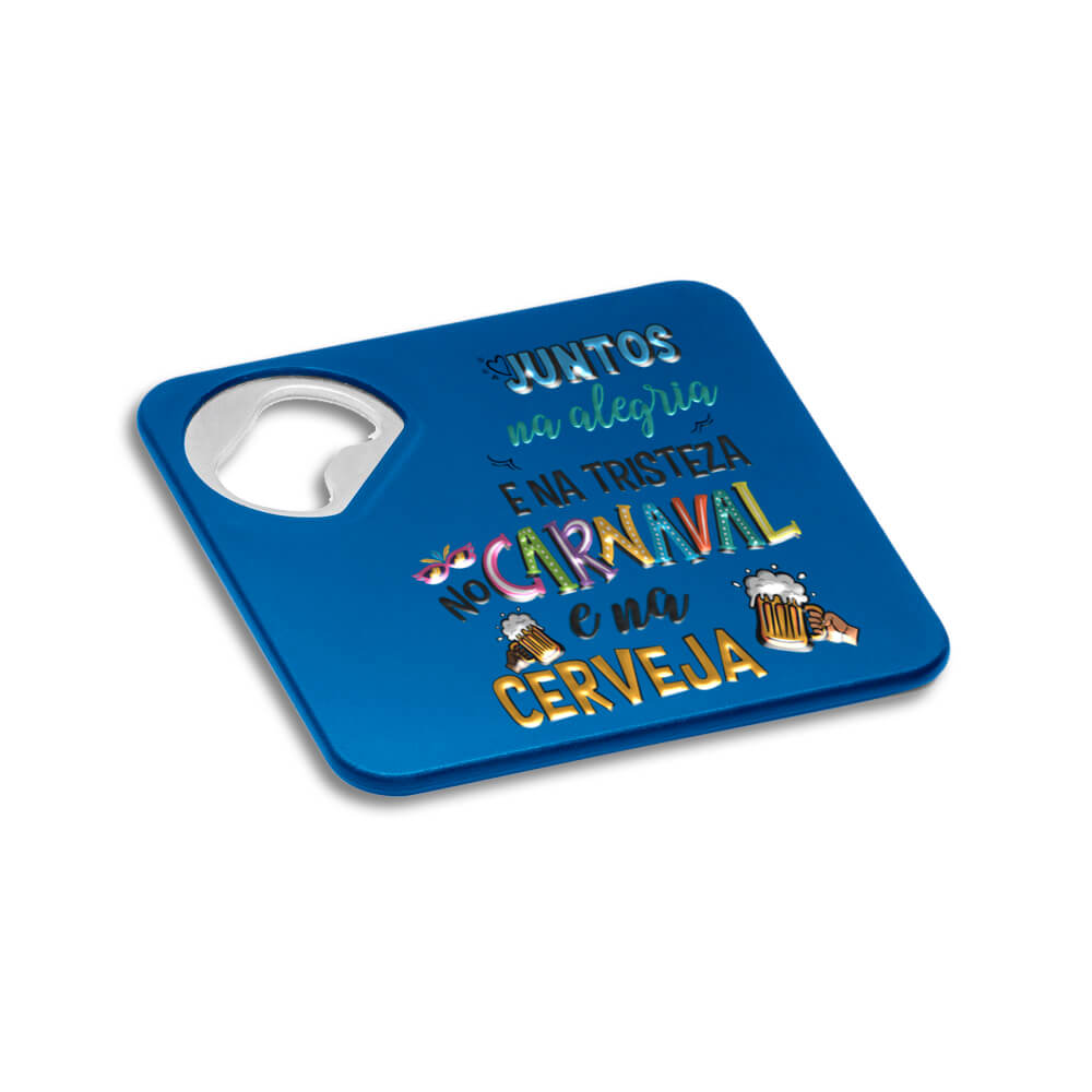 Abridor Com Porta Copo Modelo Funfaye (Azul)