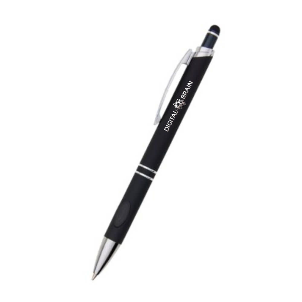 Canetas Gravação a Laser Prestige Preta Com Detalhe Prata