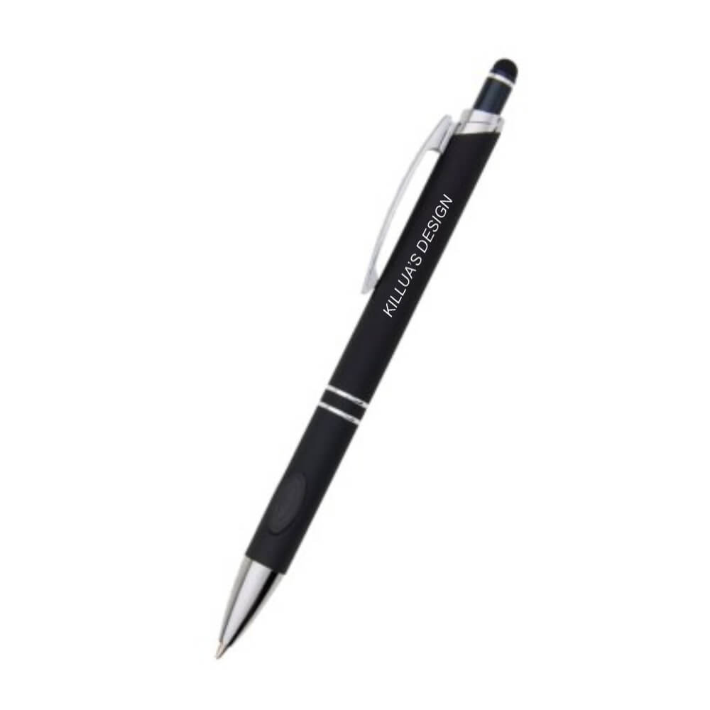 Canetas Gravação a Laser Prestige Preta Com Detalhe Prata