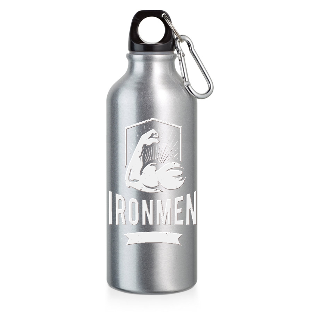 Squeeze De Alumínio Modelo Erald Com Mosquetão Gravação A Laser 360 (Cromada)