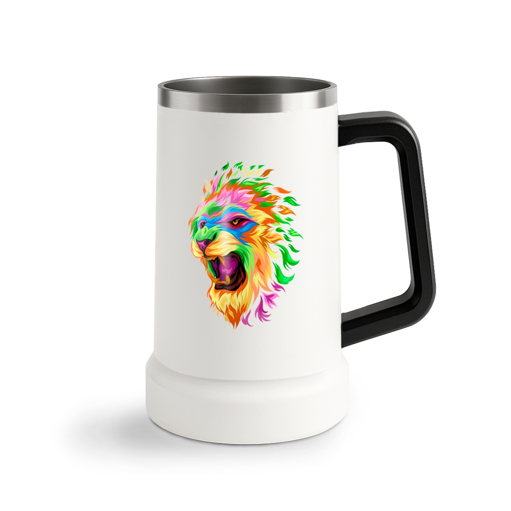 Canecas Térmicas Cerveja 700ml Adesivo Dtf Uv (Branca)