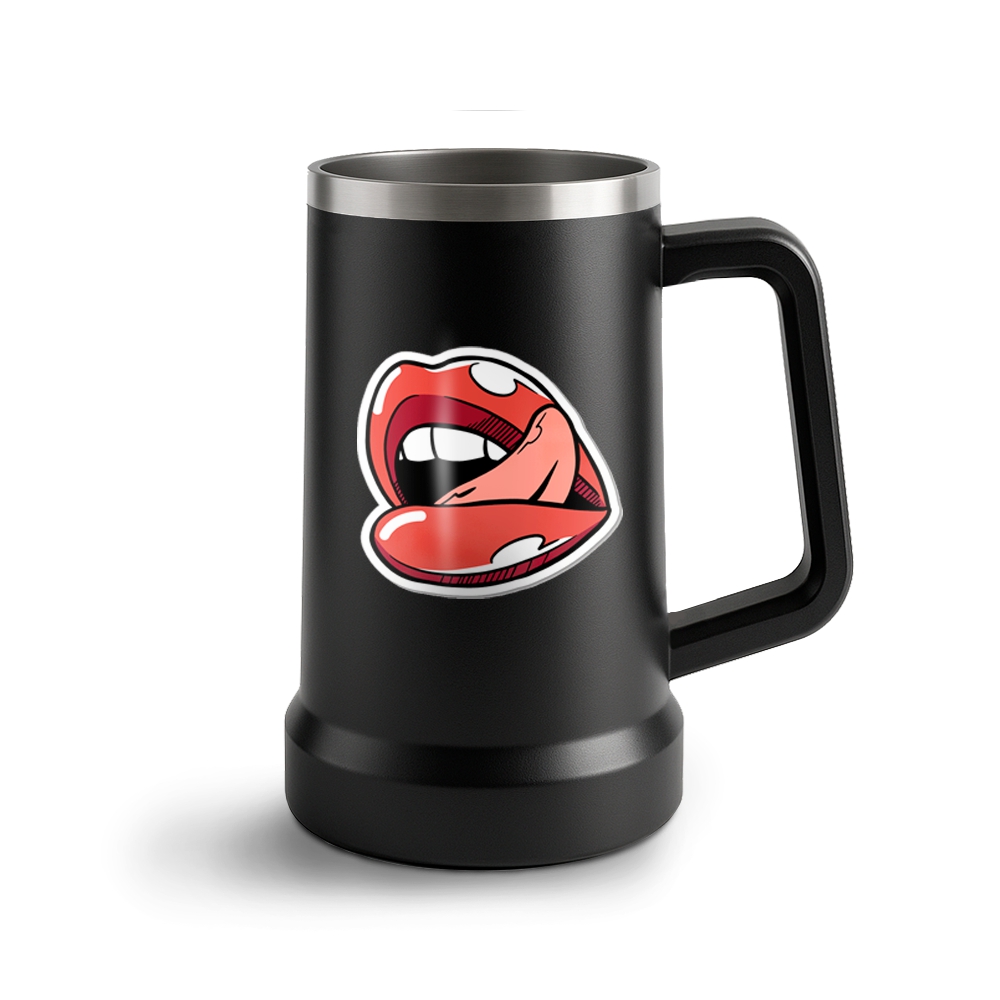 Canecas Térmicas Cerveja 700ml Adesivo Dtf Uv (Preta)