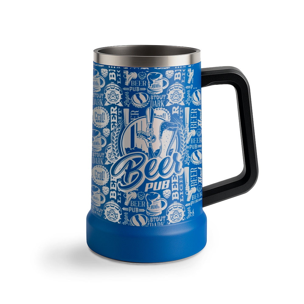 Canecas Gravação A Laser Gravação 360 Canecas Térmicas (Azul Claro)