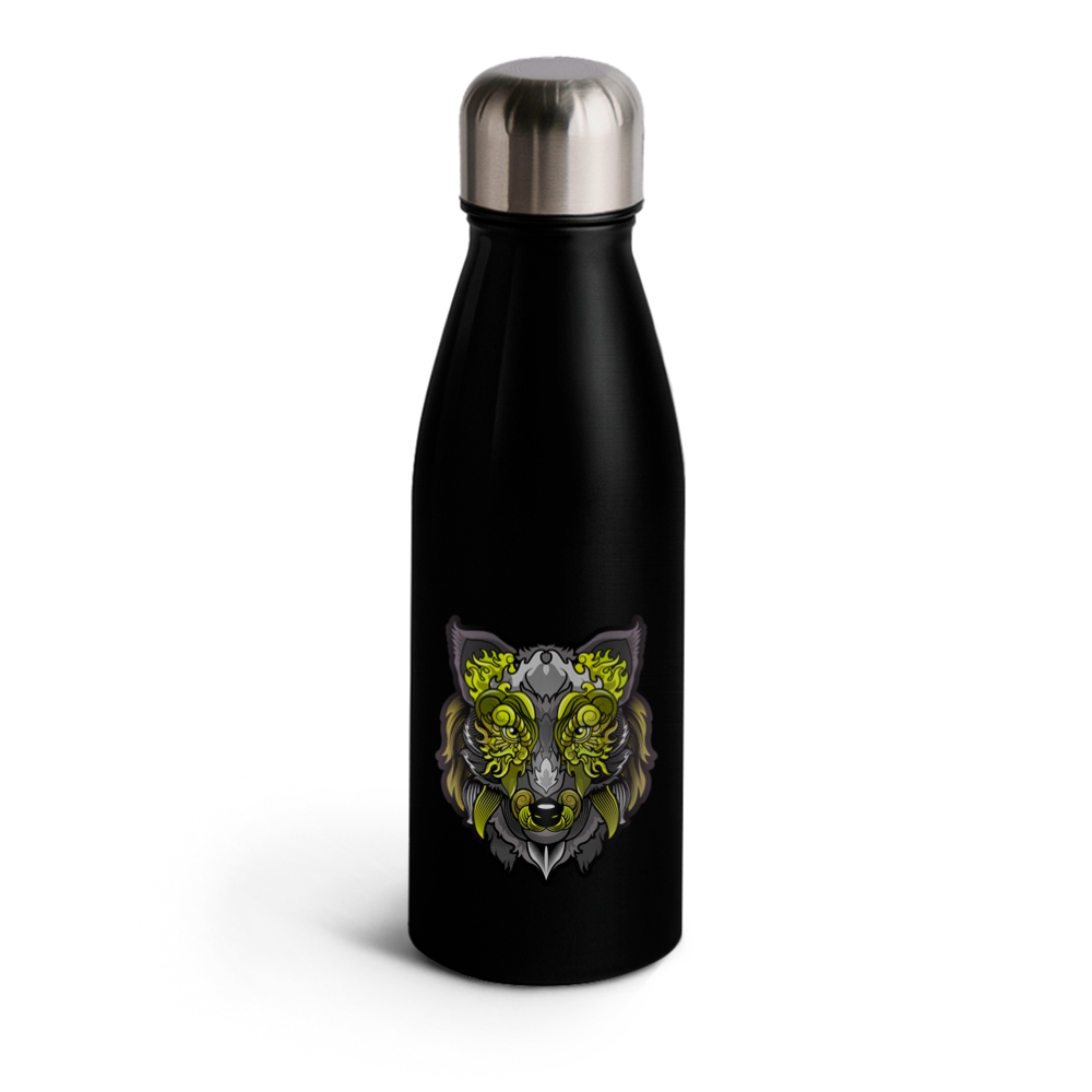 Garrafas E Squeezes Squeeze De Alumínio Modelo Beane Com Tampa Inox Dtf Uv 500ml (Preta)