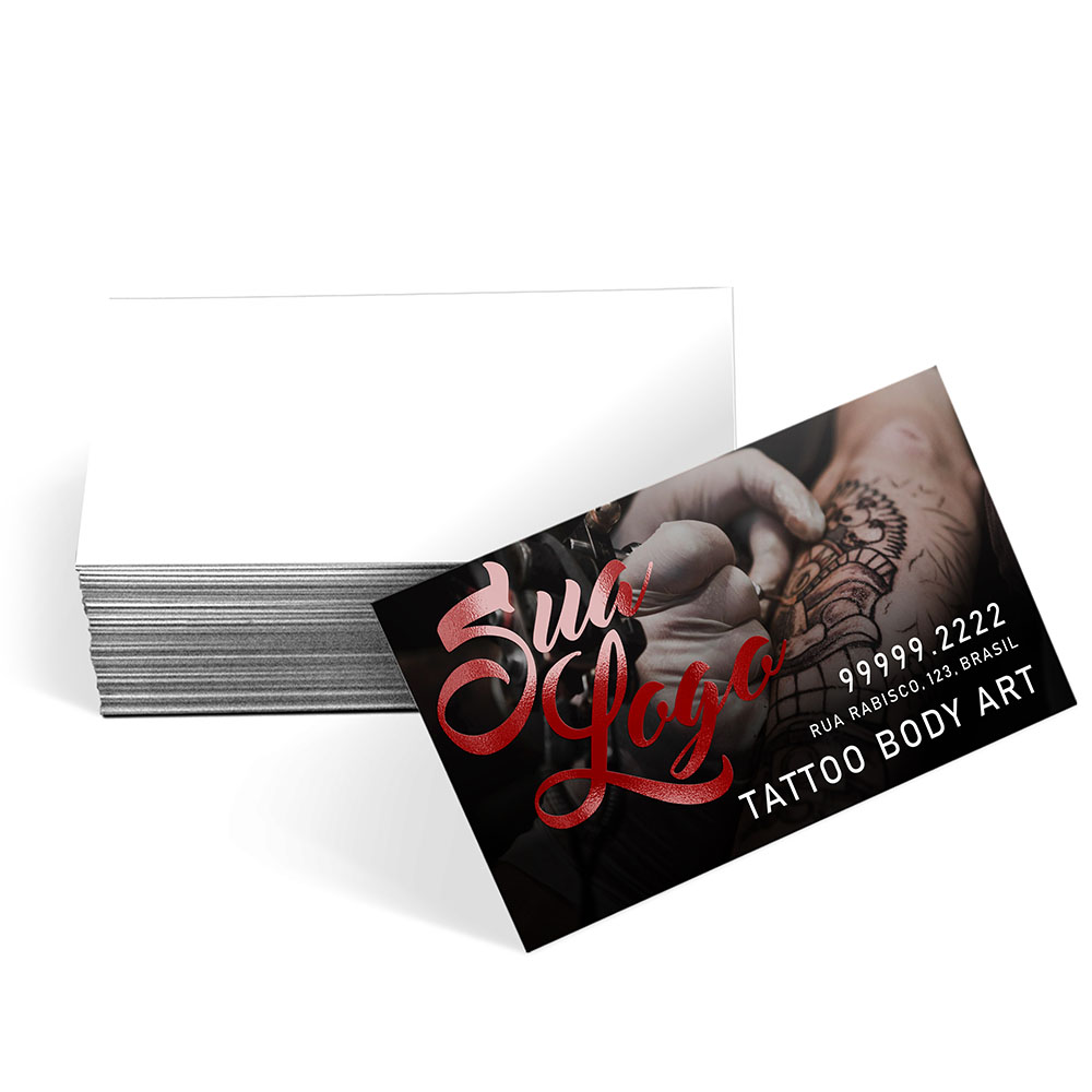 Cartões De Visita Couchê 300g Verniz Localizado e Laminação Fosca Frente