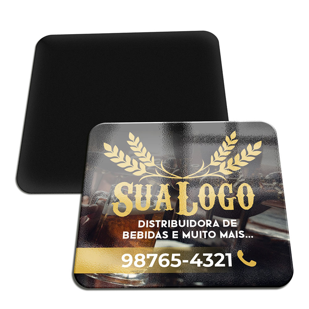 ímãs De Geladeira 4 Cantos Arredondados Couchê 250g Verniz Uv Total Fr (50x45mm)