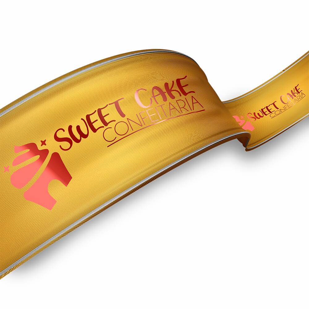 Fita De Cetim Peça Com 10 Metros Largura De 22mm (Dourada)