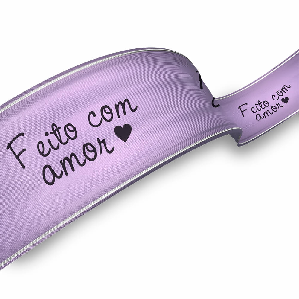 Fita De Cetim Peça Com 10 Metros Largura De 22mm (Lilás)
