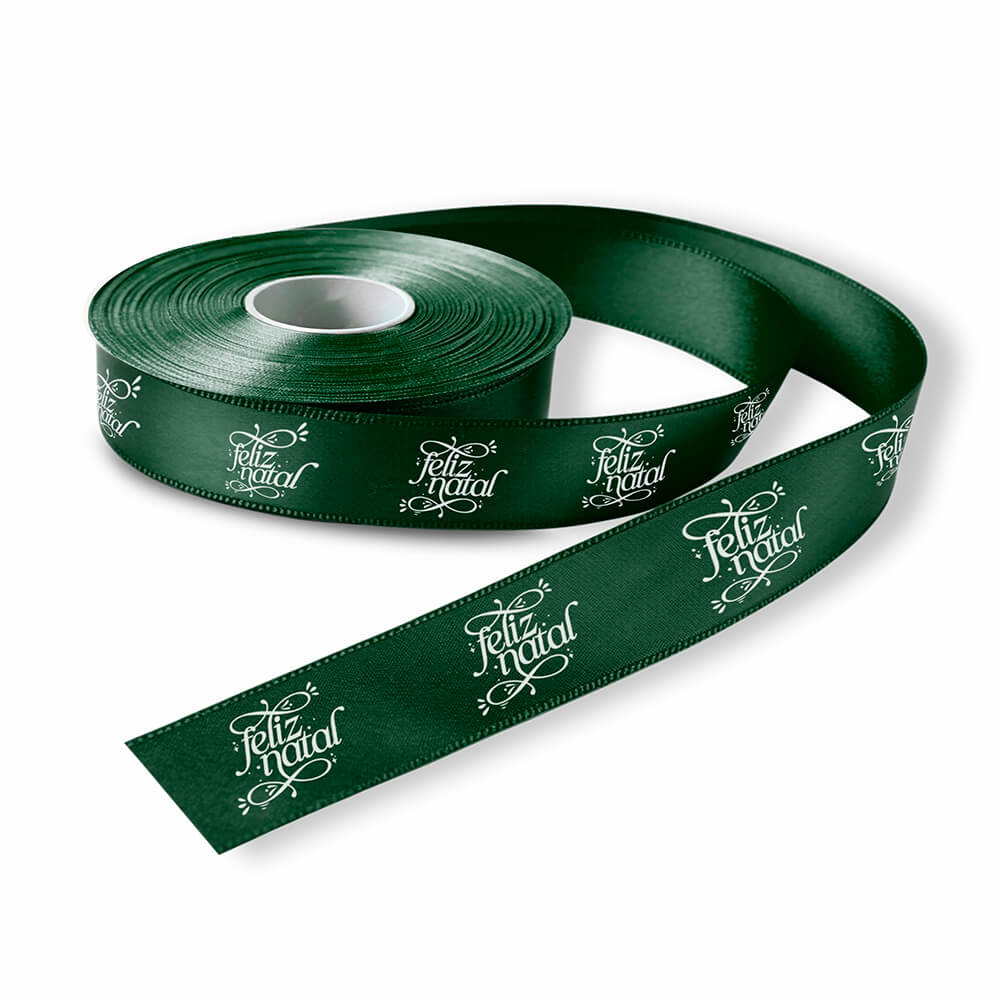 Fita De Cetim Rolo Com 50 Metros Largura De 22mm (Verde Petróleo)