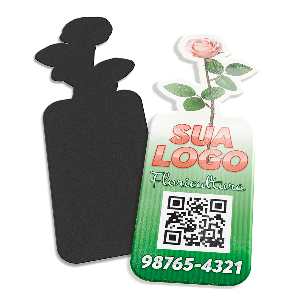 ímãs De Geladeira Flexivel Com Corte Especial Bopp Branco 120g Com Verniz Uv Total (90x150mm)