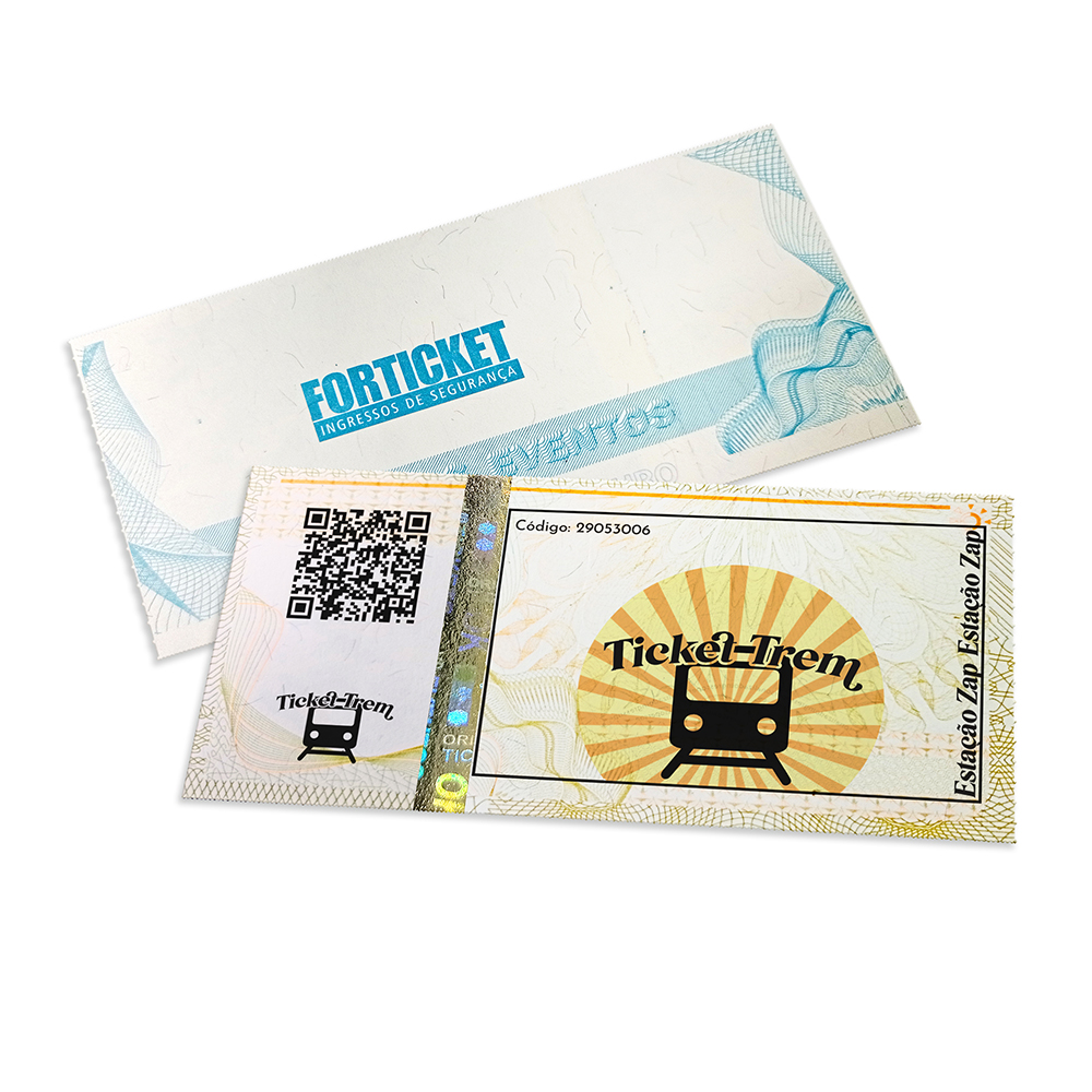 Ingressos De Segurança Amarelo (105x51mm)